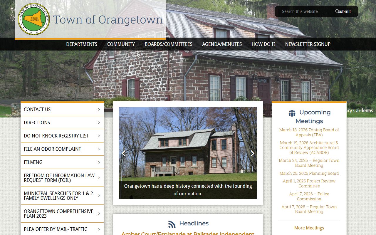 Orangetown Town Court information for Orangetown court records
